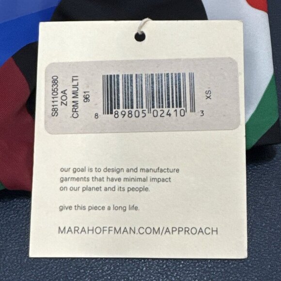 Mara Hoffman XS ZOA Crimson Colorblock Swim Bottom UPF 50+ Red‎ Multi NWT 9292 - Picture 11 of 15